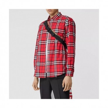 [버버리]Burberry 2020 Mens Classic Casual Cotton Check Tshirts - 버버리 2020 남성 클래식 캐쥬얼 코튼 체크 셔츠 Bur02070x.Size(s 