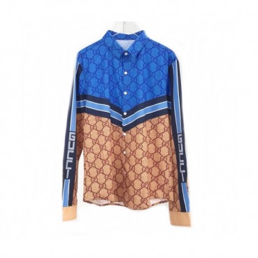 [구찌]Gucci 2020 Mens Logo Casual Silket Tshirts - 구찌 2020 남성 로고 캐쥬얼 실켓 셔츠 Guc02176x.Size(m 