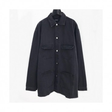 [발렌시아가]Balenciaga 2020 Mens Logo Denim Tshirts - 발렌시아가 2020 남성 로고 데님 셔츠 Bal0482x.Size(s 