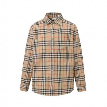 [버버리]Burberry 2025 Mens Classic Casual Tshirts - 버버리 2025 남성 클래식 캐쥬얼 코튼 셔츠 Bur02057x.Size(s 