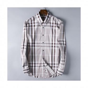 [버버리]Burberry 2020 Mens Classic Casual Check Tshirts - 버버리 2020 남성 클래식 캐쥬얼 체크 셔츠 Bur02049x.Size(s 