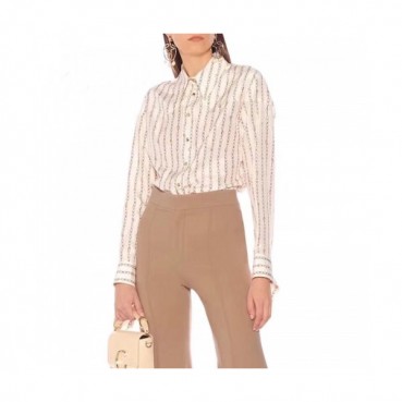 Chloe Womens Trendy Silk Tshirts - 끌로에 여성 트렌디 실크 셔츠 Chl09x