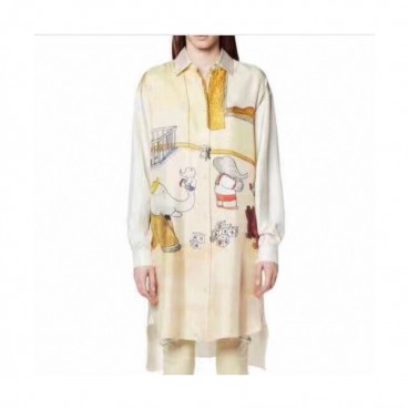Chloe Womens Trendy Silk Tshirts - 끌로에 여성 트렌디 실크 셔츠 Chl08x