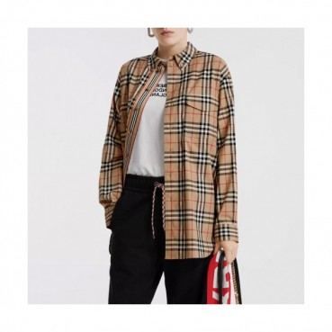 [버버리]Burberry 2020 Mm/Wm Vintage Casual Cotton Tshirts - 버버리 2020 남자 빈티지 캐쥬얼 코튼 셔츠 Bur01871x.Size(s 