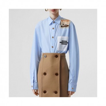 Burberry 2020 Womens Classic Casual Cotton Tshirts - 버버리 2020 여성 클래식 캐쥬얼 코튼 셔츠 Bur01871x.Size(s 