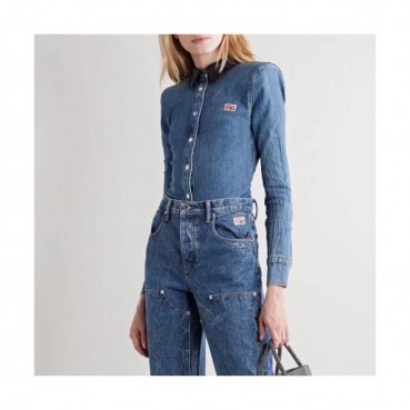 [알렉산더왕]Alexsander Wang 2019 Womens Trendy Denim Shirt - 알렉산더왕 2019 여성 트렌디 데님 셔츠 Alw0051x.Size(s 