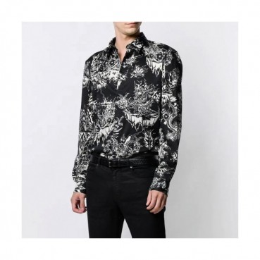 Givenchy Mens Dress Shirts - 지방시 남성 블랙 셔츠 Giv269x