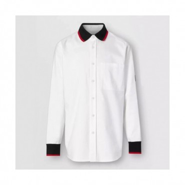 Burberry 2019 Mens Vintage Logo Silk shirt - 버버리 2019 남성 빈티지 로고 실크 셔츠 Bur01452x.Size(s 