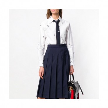 Thom Browne Womens Strap Cotton Shirt - 톰브라운 여성 스트랩 코튼 셔츠 Thom394x