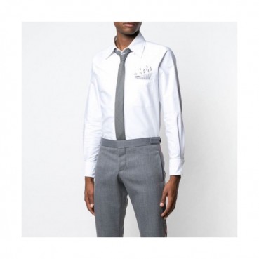 Thom Browne 2019 Mens Strap Cotton Shirt - 톰브라운 2019 남성 스트랩 코튼 셔츠 Thom0387x.Size(s 
