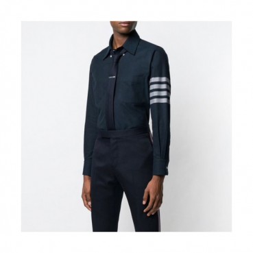 Thom Browne 2019 Mens Strap Cotton Shirt - 톰브라운 2019 남성 스트랩 코튼 셔츠 Thom0385x.Size(s 