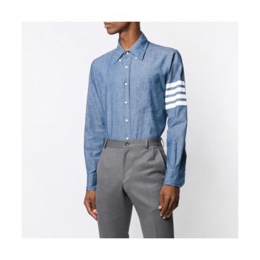 Thom Browne 2019 Mens Strap Cotton Shirt - 톰브라운 2019 남성 스트랩 코튼 셔츠 Thom0384x.Size(s 
