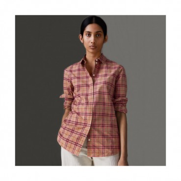 Burberry 2019 Womens Vintage Logo shirt - 버버리 2019 여성 빈티지 로고 셔츠 Bur01274x.Size(s 