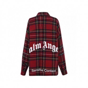 Palm Angels 2019 Mm/Wm Logo Classic Wool shirt - 팜 엔젤스 2019 남자 로고 클래식 울 셔츠 Pam0035x.Size(s 