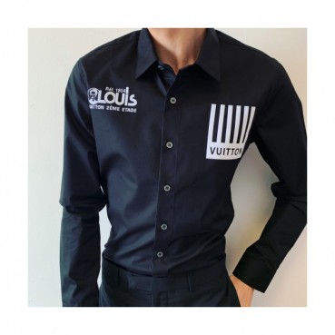 Louis vuitton 2019 Mens Logo Slim Fit Cotton shirt - 루이비통 2019 남성 로고 슬림핏 코튼 셔츠 Lou01275x.Size(m 