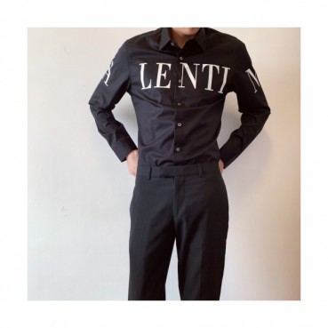 Valentino 2019 Mens Logo Slim Fit Silket Shirt - 발렌티노 남성 로고 슬림핏 실켓 셔츠 Val0264x.Size(m 
