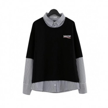 Balenciaga 2019 Mm/Wm Logo Oversize Cotton shirt - 발렌시아가 2019 남자 로고 오버사이즈 코튼 셔츠 Bal0311x.Size(m 