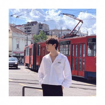 Burberry  2019 Mens Logo Slim Fit Cotton shirt - 버버리 2019 남성 로고 슬림핏 코튼 셔츠 Bur01243x.Size(xs 