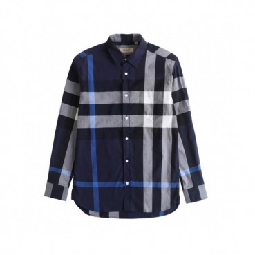 Burberry 2019 Mens Logo Slim Fit Cotton Shirt - 버버리 남성 로고 슬림핏 코튼셔츠 Bur01244x.Size(xs 
