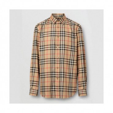 Burberry 2019 Mens Vintage Logo Flannel shirt - 버버리 2019 남성 빈티지 로고 플란넬 셔츠 Bur01124x.Size(s 