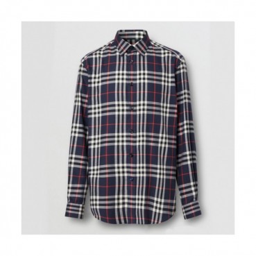 Burberry 2019 Mens Vintage Logo Flannel shirt - 버버리 2019 남성 빈티지 로고 플란넬 셔츠 Bur01123x.Size(s 