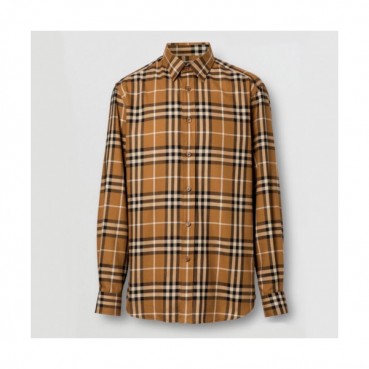 Burberry 2019 Mens Vintage Logo Flannel shirt - 버버리 2019 남성 빈티지 로고 플란넬 셔츠 Bur01122x.Size(s 