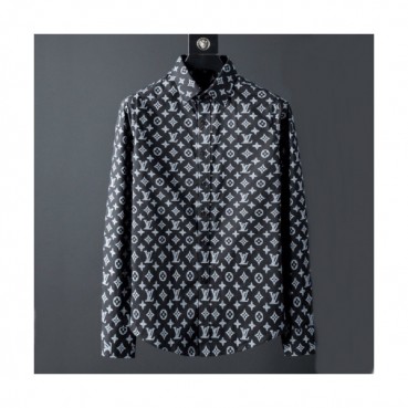 Louis vuitton 2019 Mens Logo Slim Fit Cotton shirt - 루이비통 2019 남성 로고 슬림핏 코튼 셔츠 Lou01244x.Size(m 