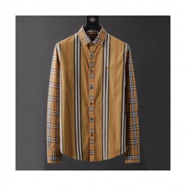 Burberry 2019 Mens Vintage Logo Slim Fit Cotton shirt - 버버리 2019 남성 빈티지 로고 슬림핏 코튼 셔츠 Bur01093x.Size(m 