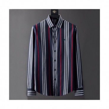 Burberry 2019 Mens Vintage Logo Slim Fit Cotton shirt - 버버리 2019 남성 빈티지 로고 슬림핏 코튼 셔츠 Bur01092x.Size(m 