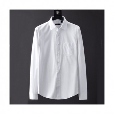 Louis vuitton 2019 Mens Logo Slim Fit Cotton shirt - 루이비통 2019 남성 로고 슬림핏 코튼 셔츠 Lou01238x.Size(m 