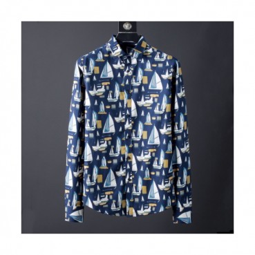 Louis vuitton 2019 Mens Logo Slim Fit Cotton shirt - 루이비통 2019 남성 로고 슬림핏 코튼 셔츠 Lou01237x.Size(m 