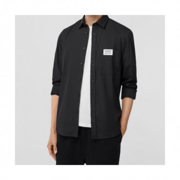 Burberry 2019 Mens Vintage Logo Slim Fit Cotton shirt - 버버리 2019 남성 빈티지 로고 슬림핏 코튼 셔츠 Bur1025x.Size(s 
