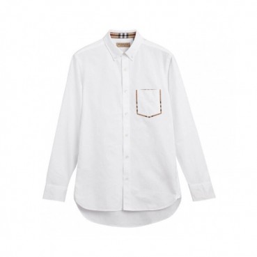 Burberry 2019 Mens Vintage Logo Slim Fit Cotton shirt - 버버리 2019 남성 빈티지 로고 슬림핏 코튼 셔츠 Bur1010x.Size(s 