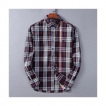 Burberry 2019 Mens Vintage Logo Slim Fit Cotton shirt - 버버리 2019 남성 빈티지 로고 슬림핏 코튼 셔츠 Bur1004x.Size(m 