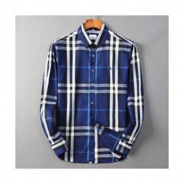 Burberry 2019 Mens Vintage Logo Slim Fit Cotton shirt - 버버리 2019 남성 빈티지 로고 슬림핏 코튼 셔츠 Bur1001x.Size(m 