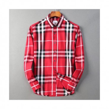 Burberry 2019 Mens Vintage Logo Slim Fit Cotton shirt - 버버리 2019 남성 빈티지 로고 슬림핏 코튼 셔츠 Bur1000x.Size(m 