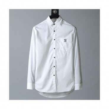 Burberry 2019 Mens Vintage Logo Slim Fit Cotton shirt - 버버리 2019 남성 빈티지 로고 슬림핏 코튼 셔츠 Bur0996x.Size(s 