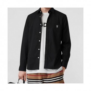 Burberry 2019 Mens Vintage Logo Slim Fit Cotton shirt - 버버리 2019 남성 빈티지 로고 슬림핏 코튼 셔츠 Bur0994x.Size(s 