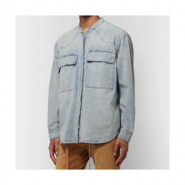 Fear of god 2019 Mens Oversize Minimal Denim shirt  - 피어오브갓 2019 남성 오버사이즈 미니멀 데님 셔츠 Fea029x.Size(s 