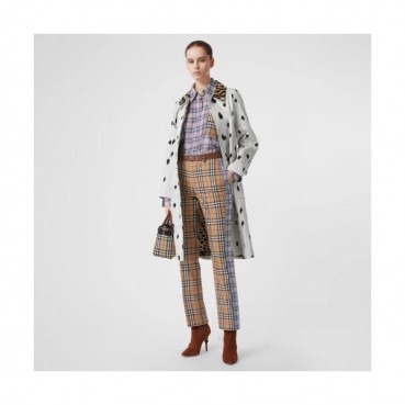 Burberry 2019 Womens Vintage Logo Slim Fit Cotton shirt - 버버리 2019 여성 빈티지 로고 슬림핏 코튼 셔츠 Bur0945x.Size(s 