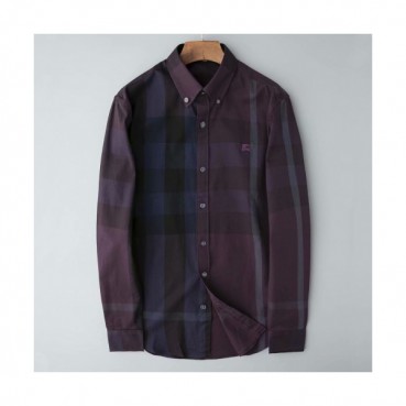 Burberry 2019 Mens Vintage Logo Slim Fit Cotton shirt - 버버리 2019 남성 빈티지 로고 슬림핏 코튼 셔츠 Bur0933x.Size(s 