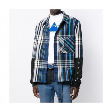 Off white 2019 Mens Basic Logo Cotton Check Shirt - 오프화이트 남성 베이직 로고 코튼 체크셔츠 Off0108x.Size(xs 
