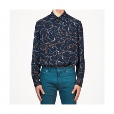 Louis vuitton 2019 Mens Logo Slim Fit Cotton shirt - 루이비통 2019 남성 로고 슬림핏 코튼 셔츠 Lou01210x.Size(m 