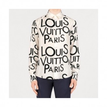 Louis vuitton 2019 Mens Logo Slim Fit Cotton shirt - 루이비통 2019 남성 로고 슬림핏 코튼 셔츠 Lou01208x.Size(m 