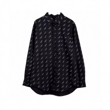 Balenciaga 2019 Mens Logo Oversize Cotton shirt - 발렌시아가 2019 남성 로고 오버사이즈 코튼 셔츠 Bal0264x.Size(xs 