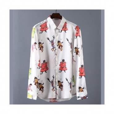 Louisvuitton 2019 Mens Logo Slim Fit Cotton shirt - 루이비통  남성 로고 슬림핏 코튼 셔츠 LOUST0053.Size(M 