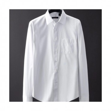Louisvuitton 2019 Mens Logo Slim Fit Cotton shirt - 루이비통  남성 로고 슬림핏 코튼 셔츠 LOUST0046.Size(M 
