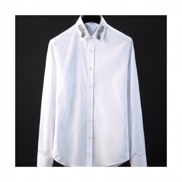 Alexander McQueen  2019 Mens Cotton SHIRT- 알렉산더 맥퀸 2019 남성 코튼 셔츠 ALEST0001,사이즈(M
