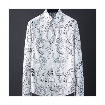 Prada 2019 Mens Cajual Logo Cotton Sleeved Shirts - 프라다 2019 남성 캐쥬얼 로고 코튼 셔츠 PRAST0026.Size(M 