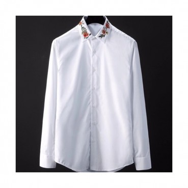 Gucci 2019 Mens Logo Slim Fit Cotton shirt - 구찌 2019 남성 로고 슬림핏 코튼 셔츠 GUCST0082.Size(M